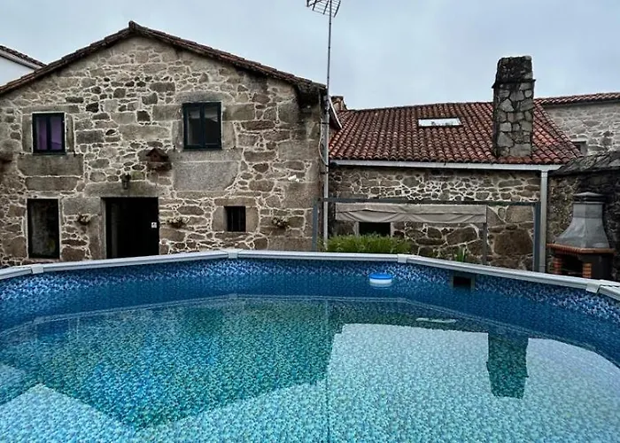 Casa A Voada - Rural Con Piscina Privada, Barbacoa Y Juegos * Muiños