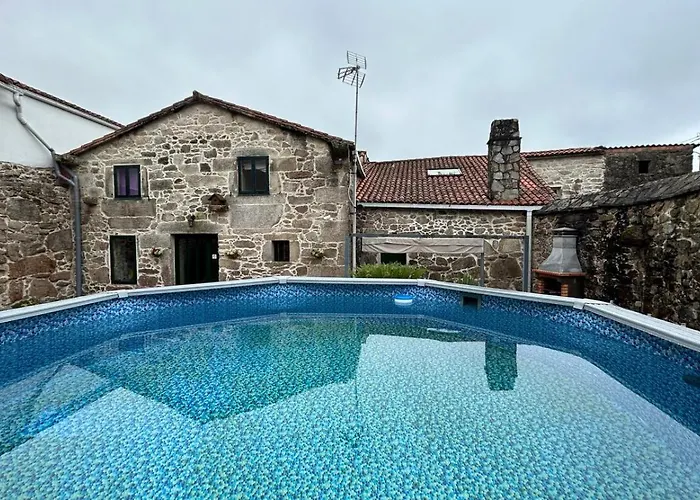 Casa A Voada - Rural Con Piscina Privada, Barbacoa Y Juegos Dom wakacyjny