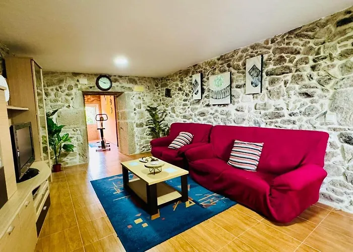 Casa A Voada - Rural Con Piscina Privada, Barbacoa Y Juegos Tatil Evi *